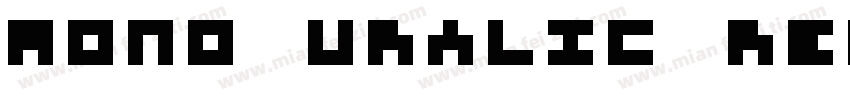 Mono Uralic Regular字体转换